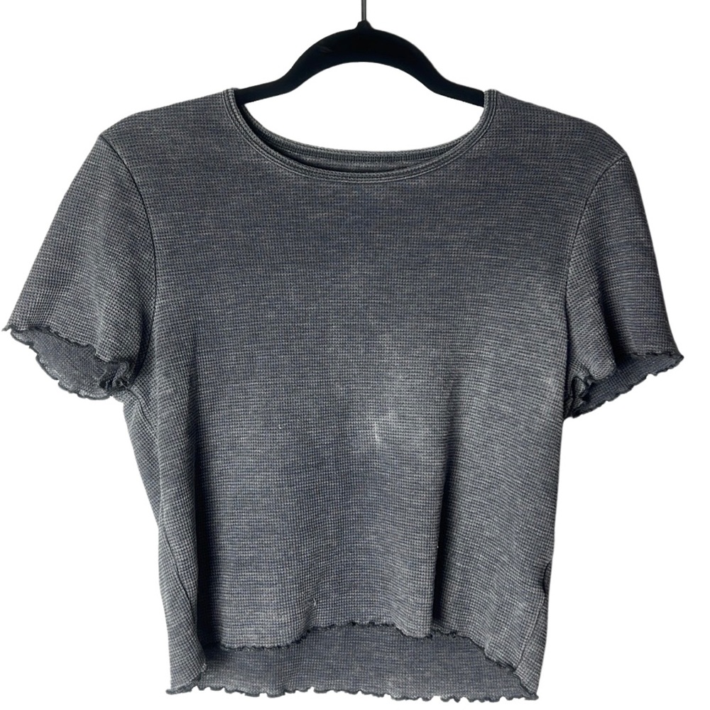 American Eagle Short Sleeve Top in Gray